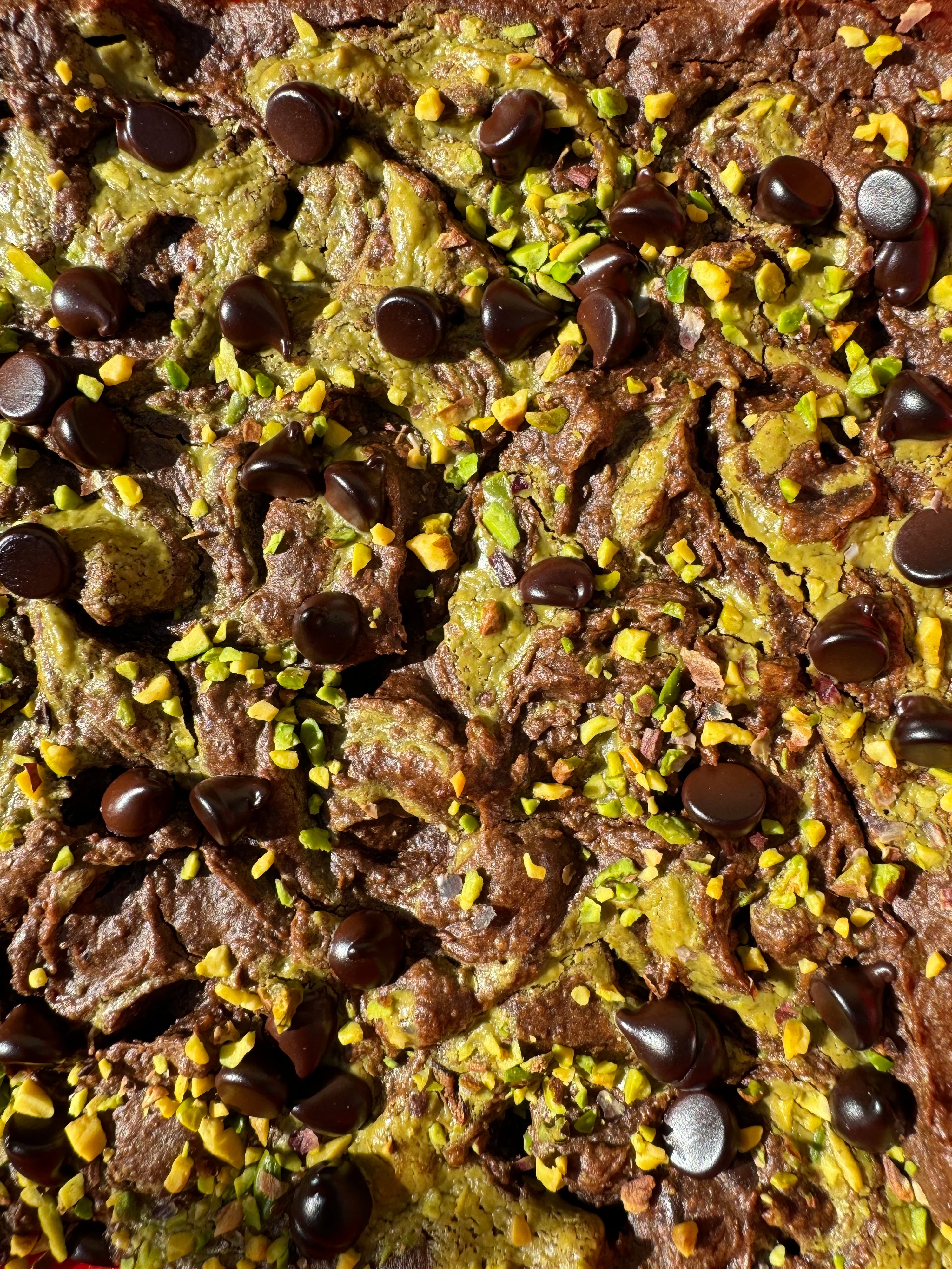 Gluten Free, Sugar Free, High Protein Pistachio Brownies