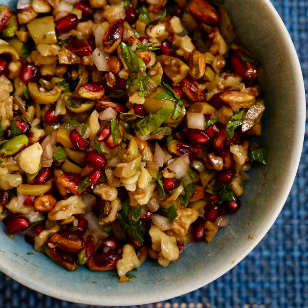 Zeytin's Troya Salad (with Walnuts, Pistachios and Pomegranate)