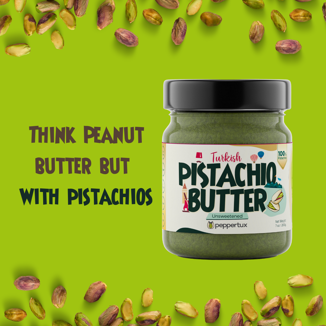 Peppertux Unsweetened Pistachio Butter