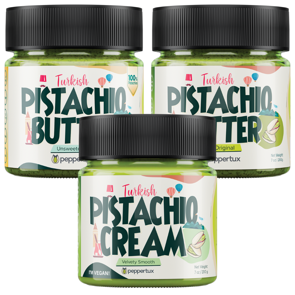 The Pistachio Trifecta - 3 JARS (Unsweetened &amp; The Original &amp; The Cream)