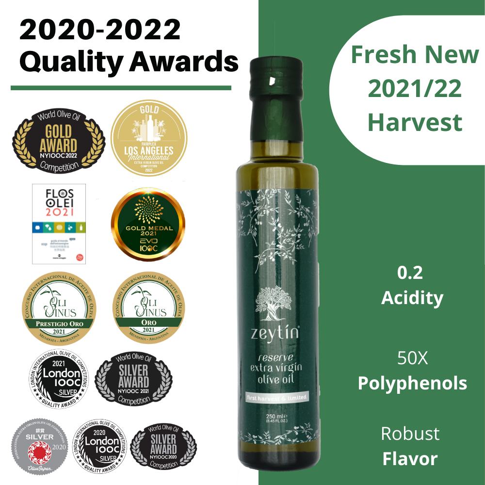 Reserve Extra Virgin Olive Oil 250ml - First Harvest &amp; Limited (Robust)